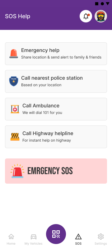 Park Assign - Quick SOS help feature